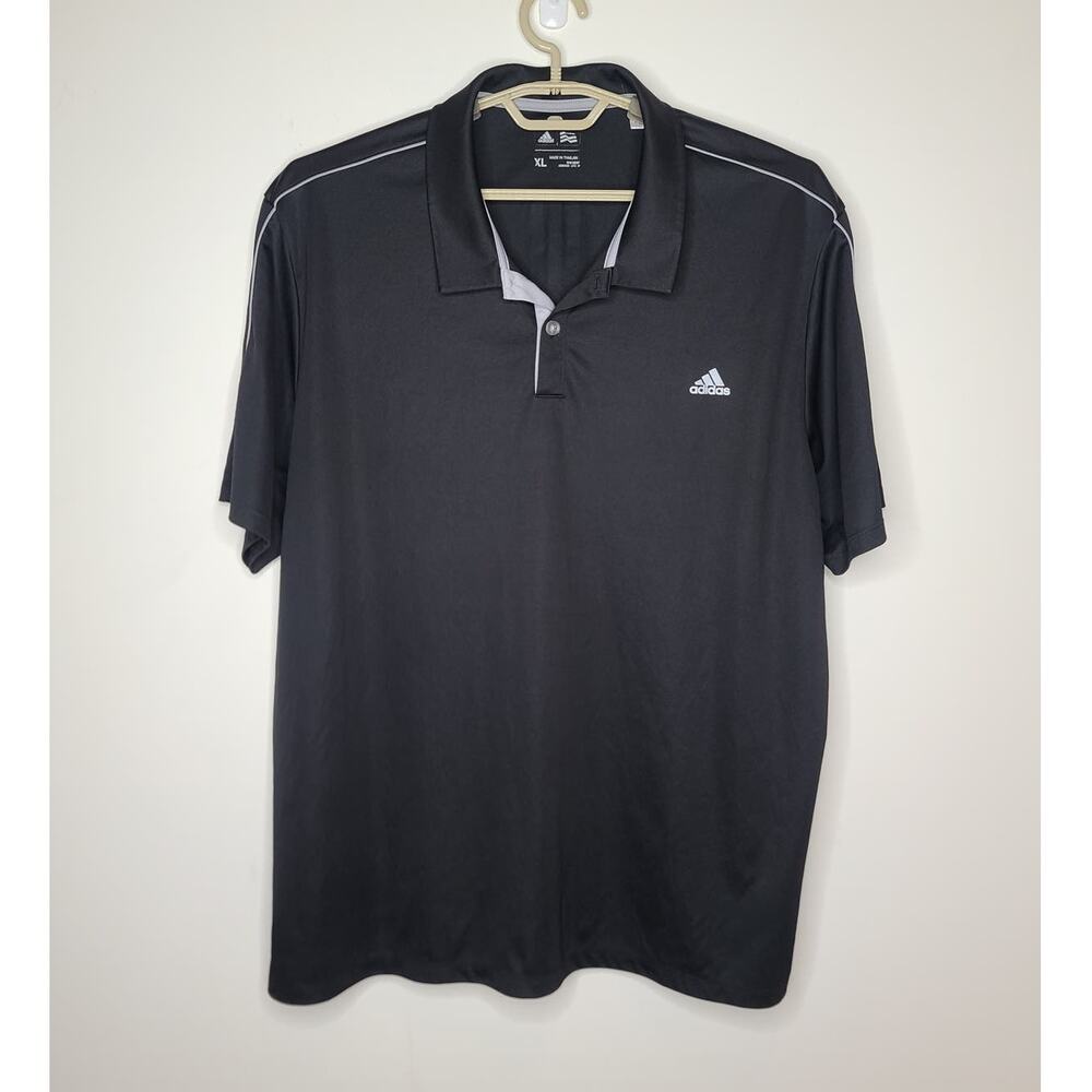 Adidas Golf black short sleeve polo shirt - XL
